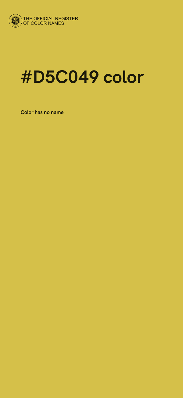 #D5C049 color image