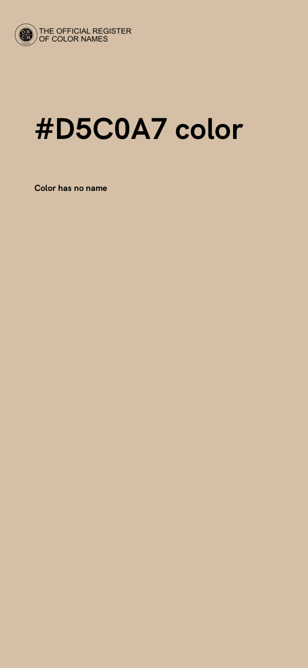 #D5C0A7 color image