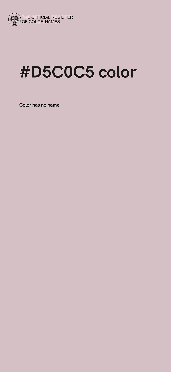 #D5C0C5 color image
