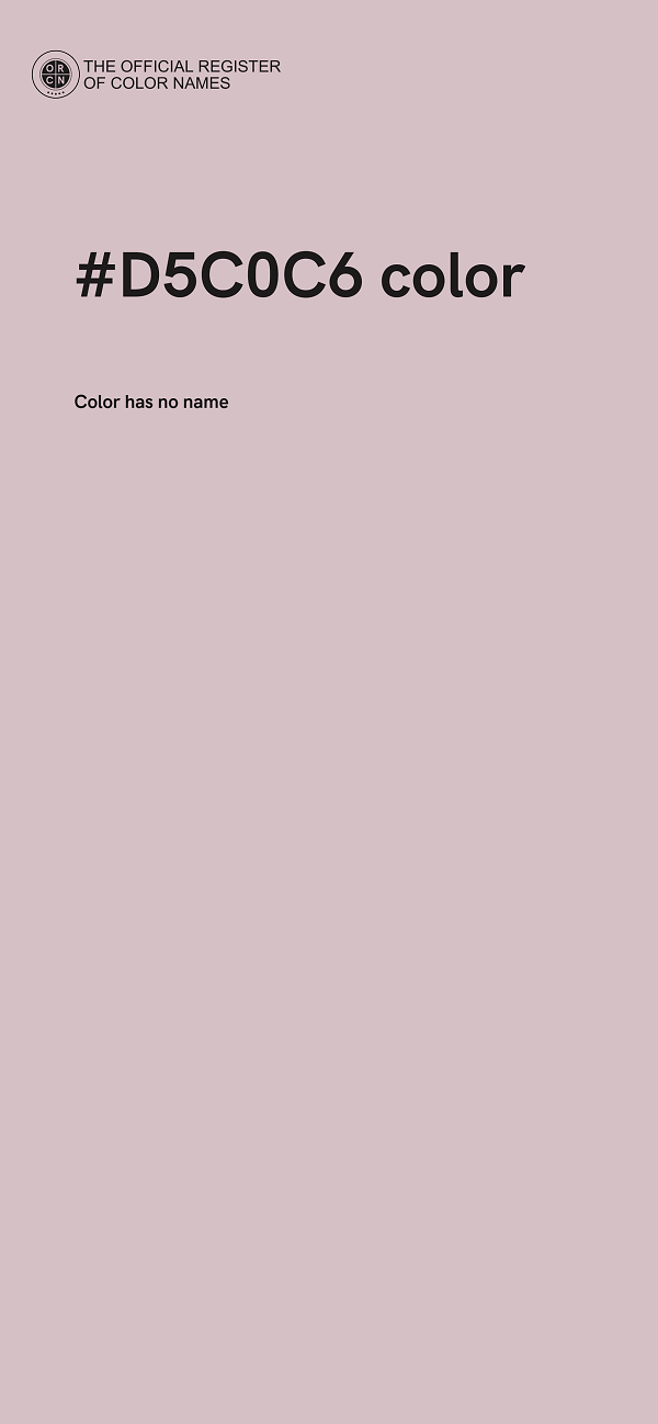 #D5C0C6 color image