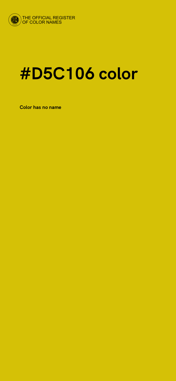 #D5C106 color image