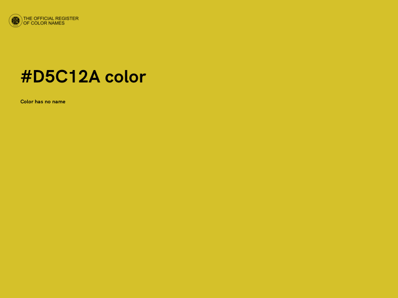 #D5C12A color image
