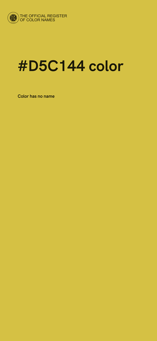 #D5C144 color image