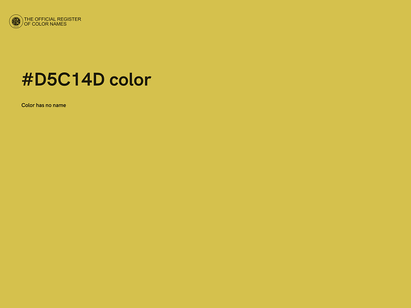 #D5C14D color image