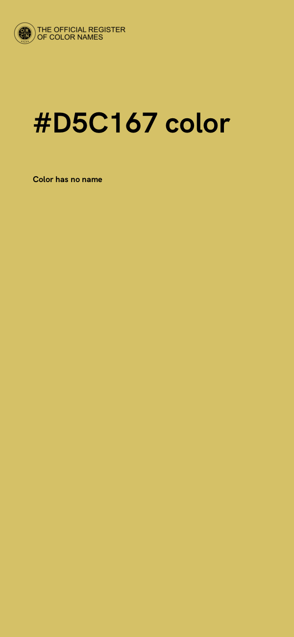 #D5C167 color image