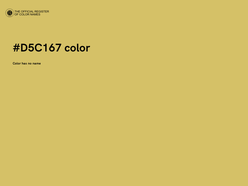 #D5C167 color image