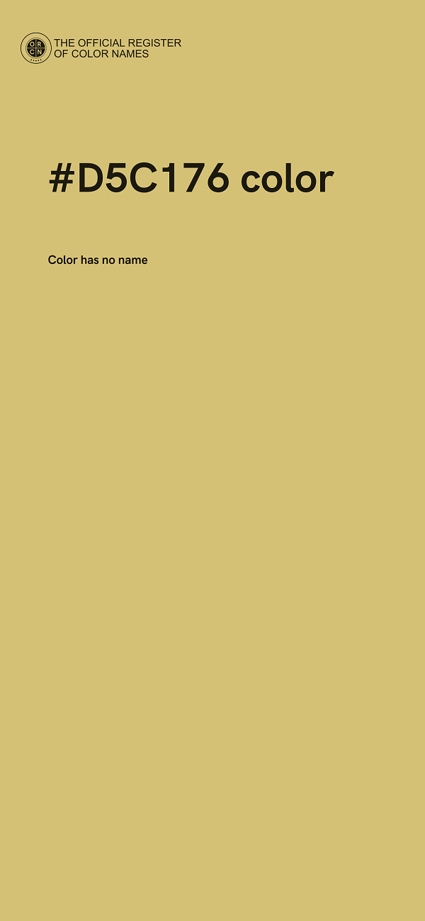 #D5C176 color image