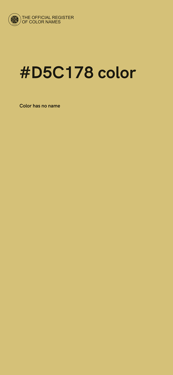 #D5C178 color image