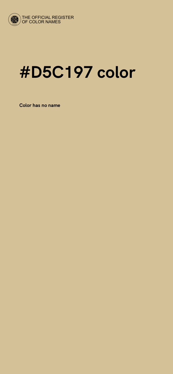 #D5C197 color image