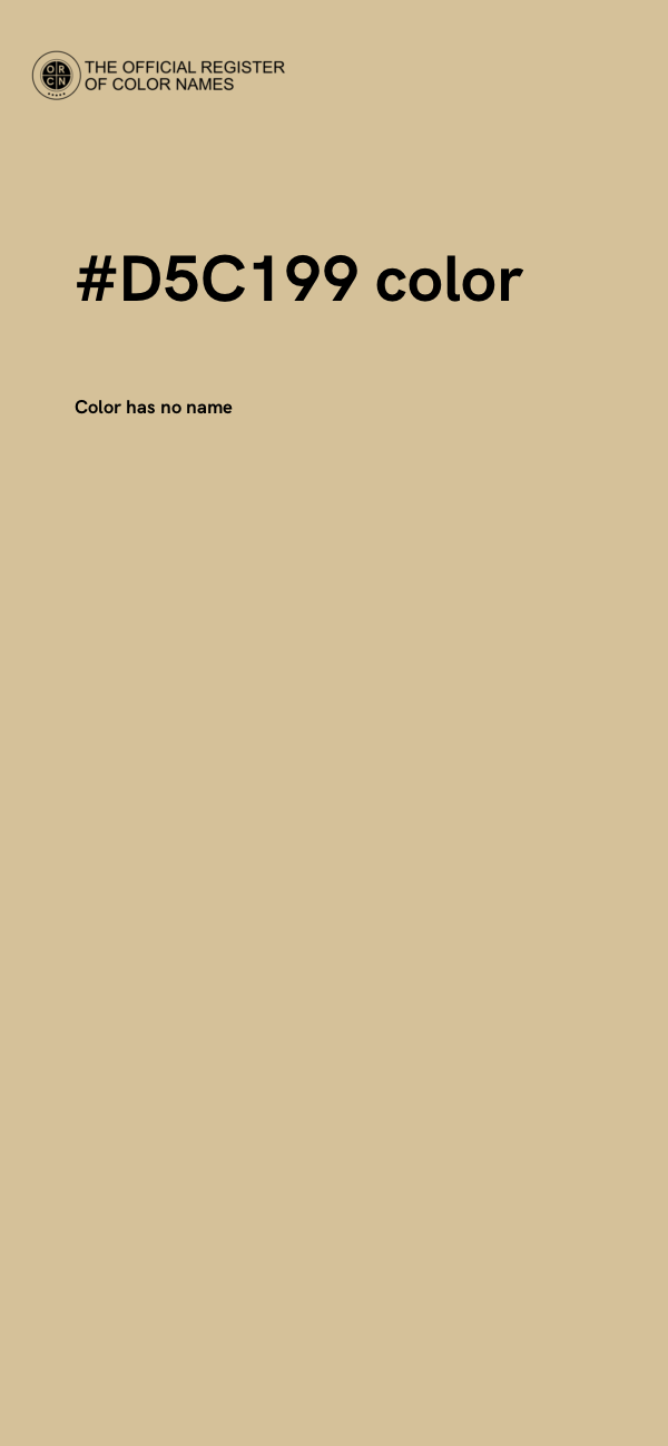 #D5C199 color image