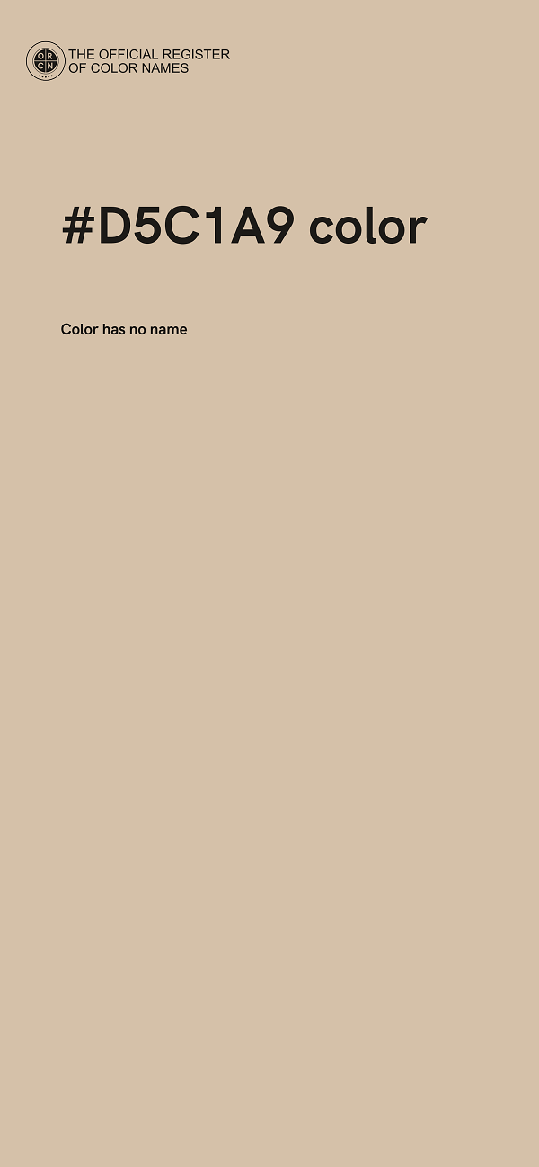 #D5C1A9 color image