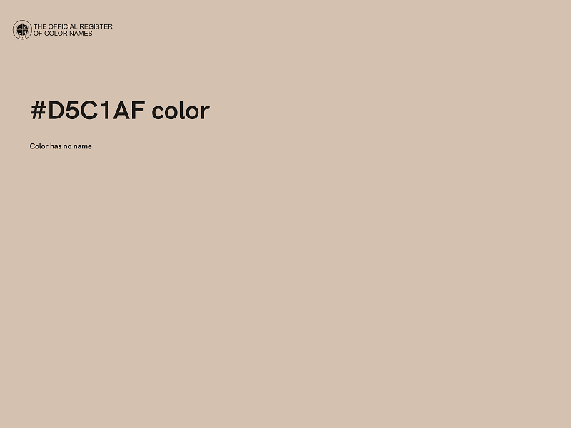 #D5C1AF color image