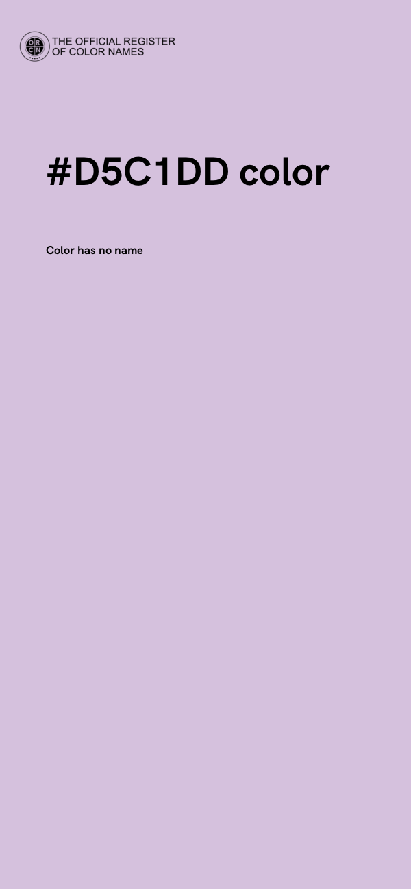 #D5C1DD color image