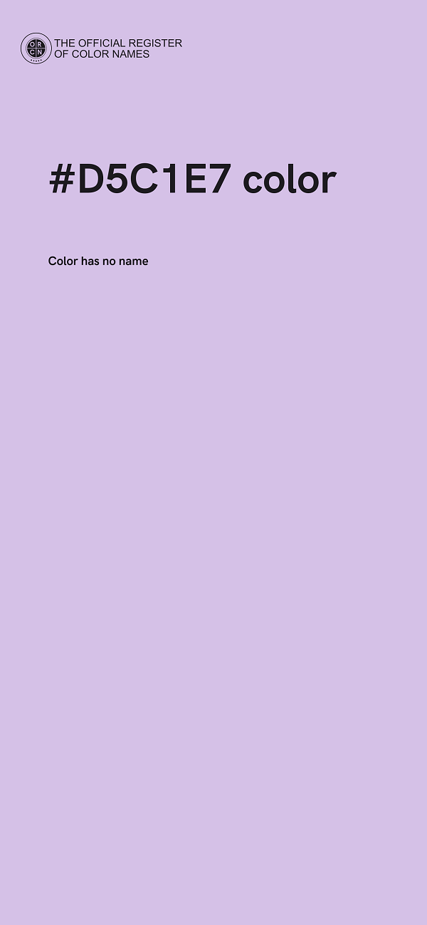 #D5C1E7 color image