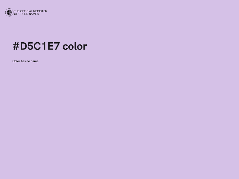 #D5C1E7 color image