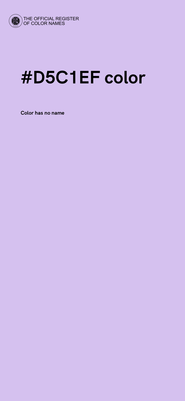 #D5C1EF color image
