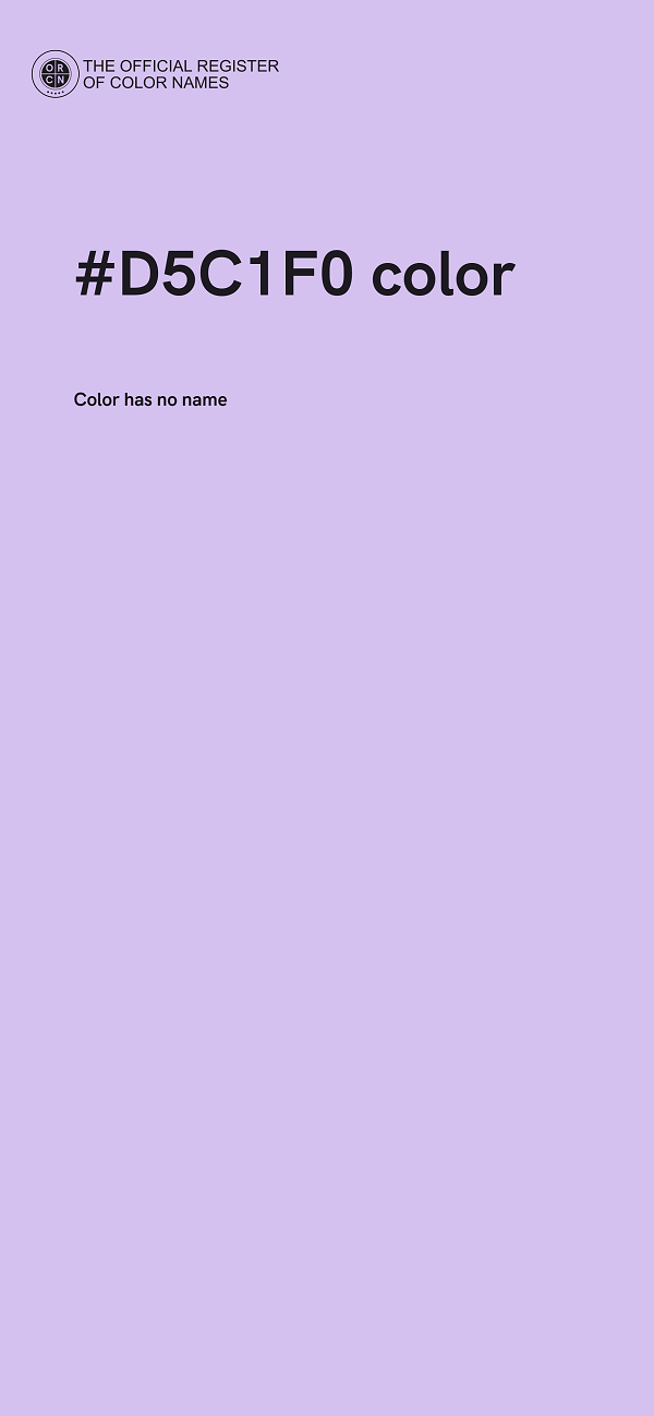 #D5C1F0 color image