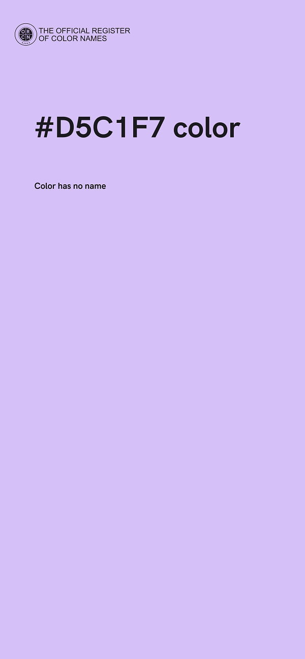 #D5C1F7 color image