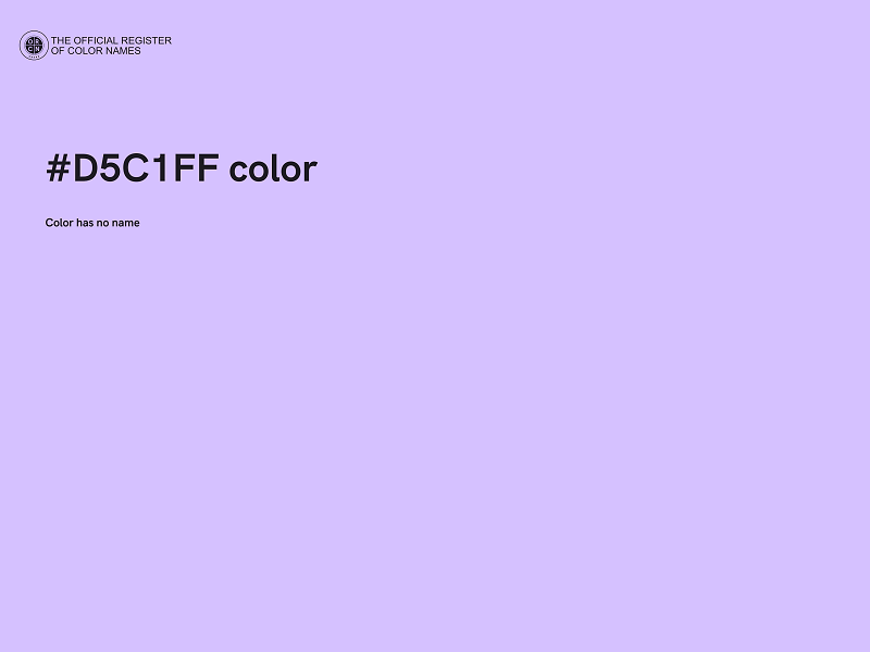 #D5C1FF color image