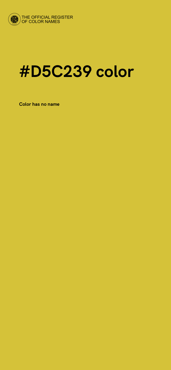#D5C239 color image