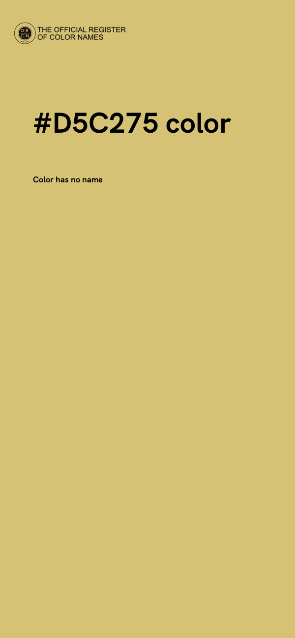 #D5C275 color image