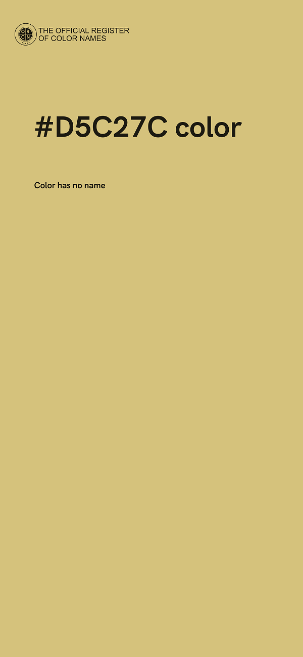 #D5C27C color image