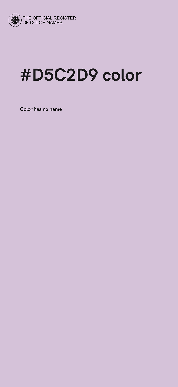 #D5C2D9 color image