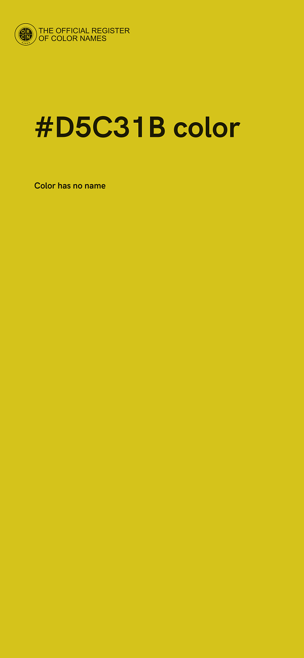 #D5C31B color image