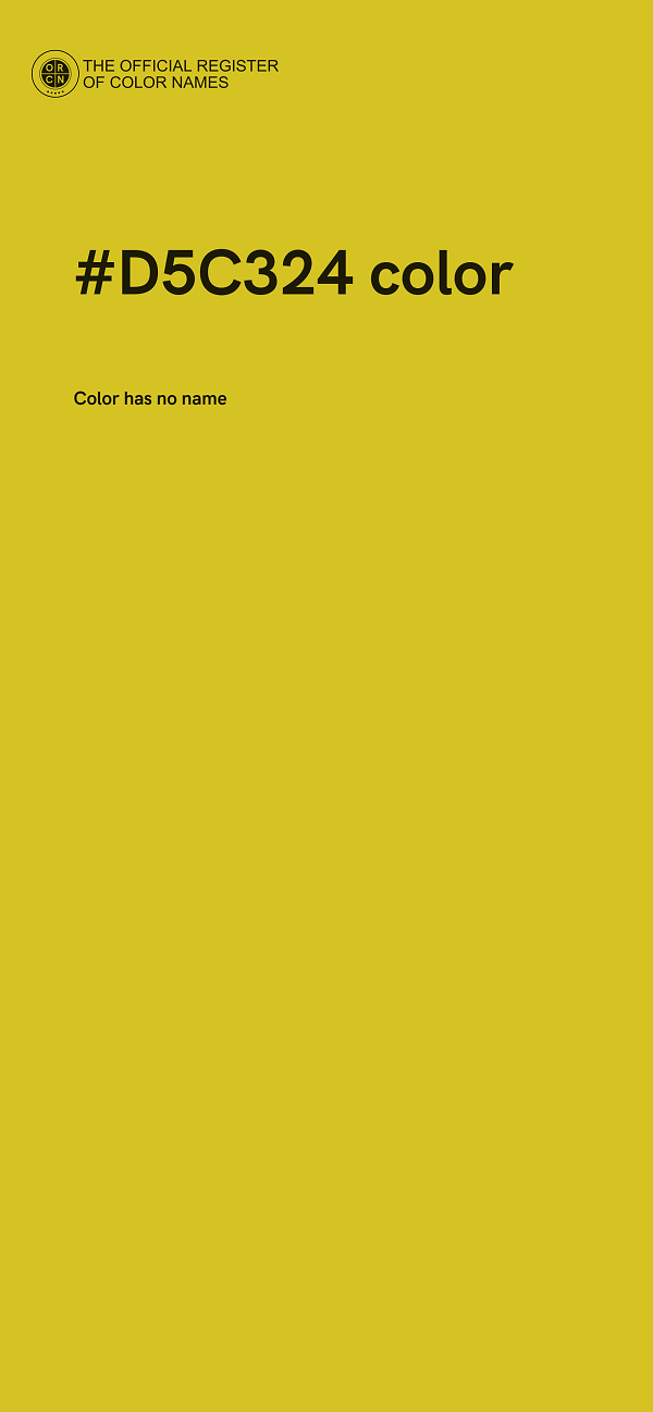#D5C324 color image