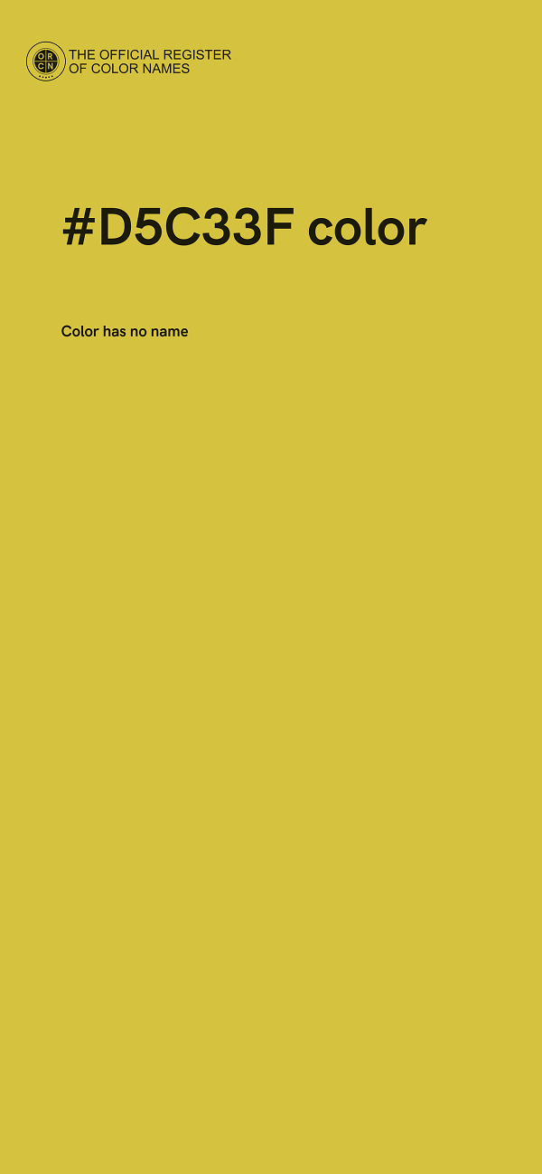#D5C33F color image