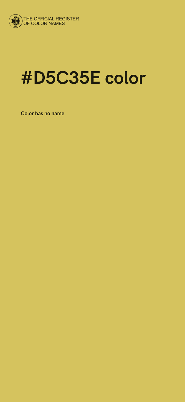 #D5C35E color image