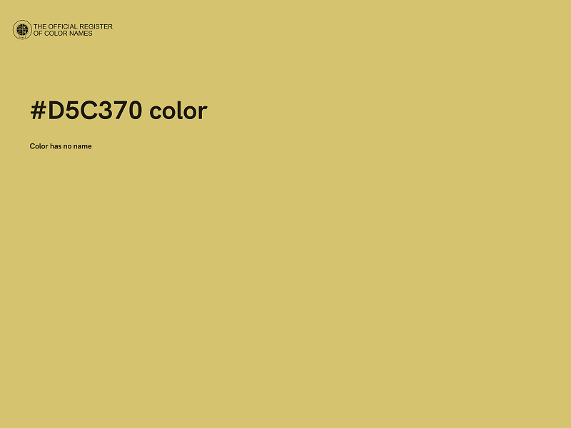 #D5C370 color image