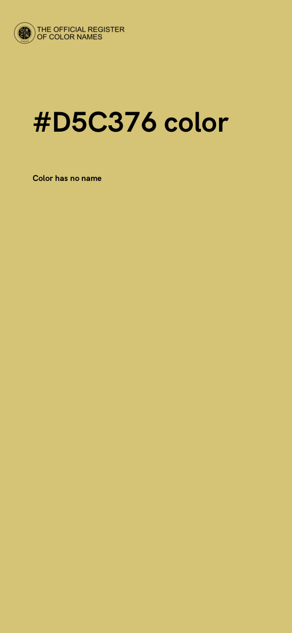 #D5C376 color image