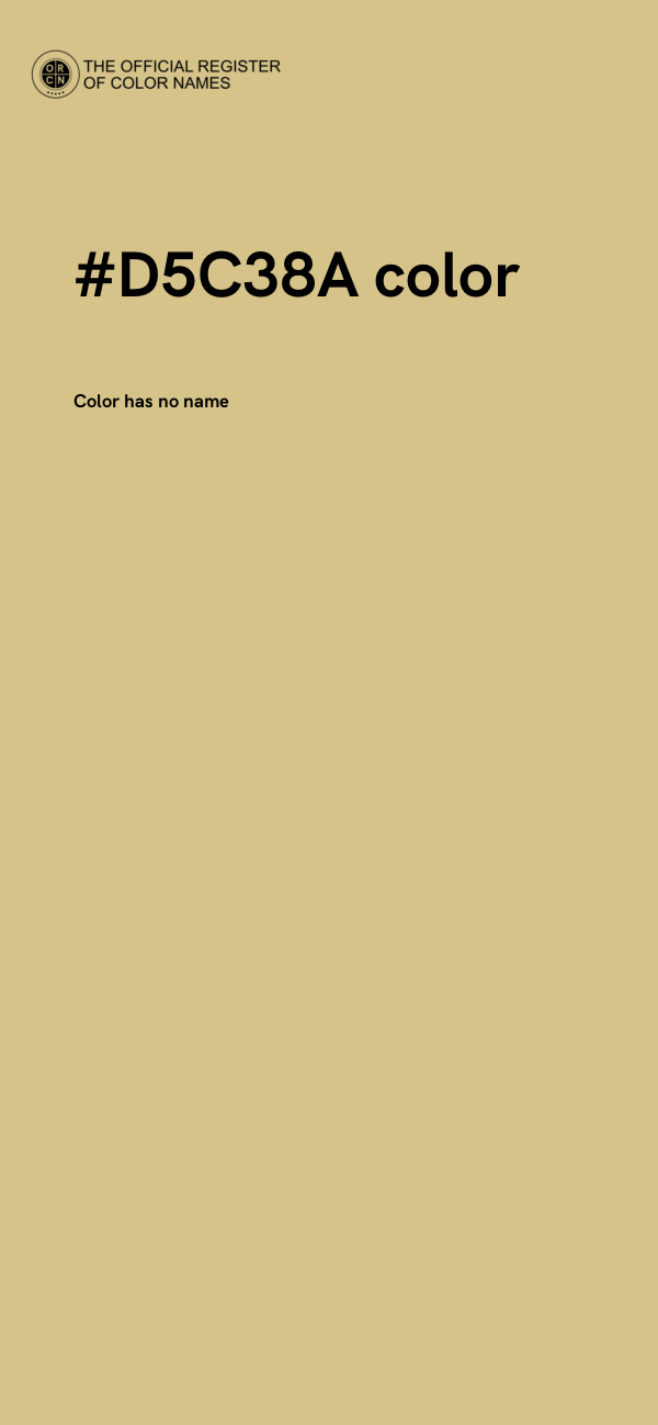 #D5C38A color image