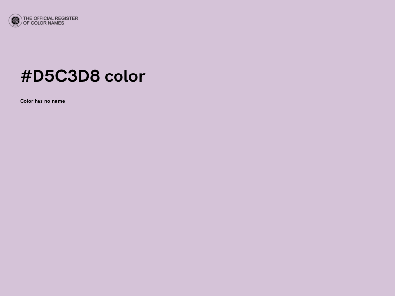 #D5C3D8 color image