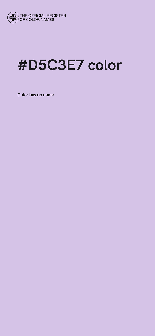 #D5C3E7 color image
