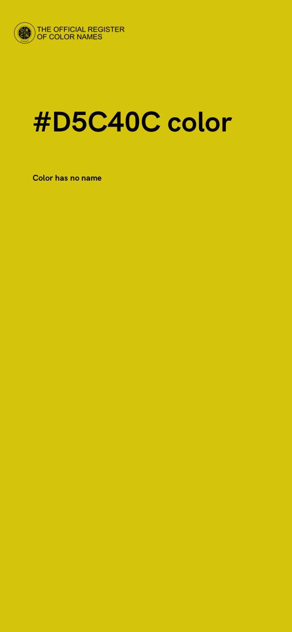 #D5C40C color image