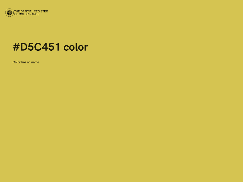 #D5C451 color image