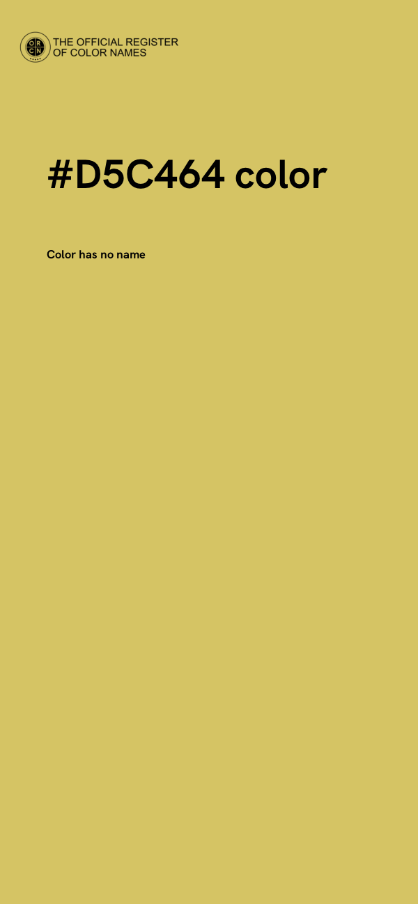 #D5C464 color image