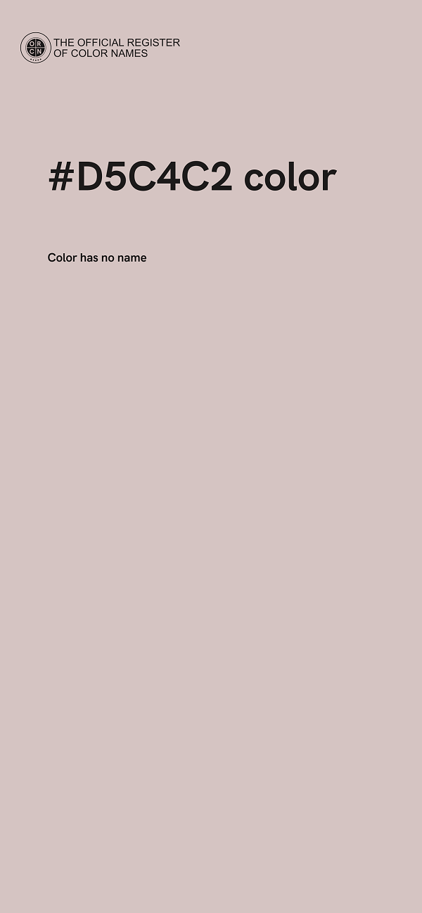 #D5C4C2 color image