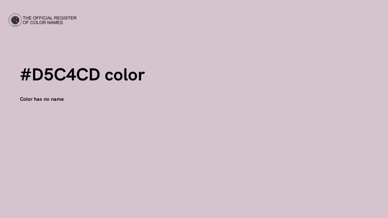#D5C4CD color image