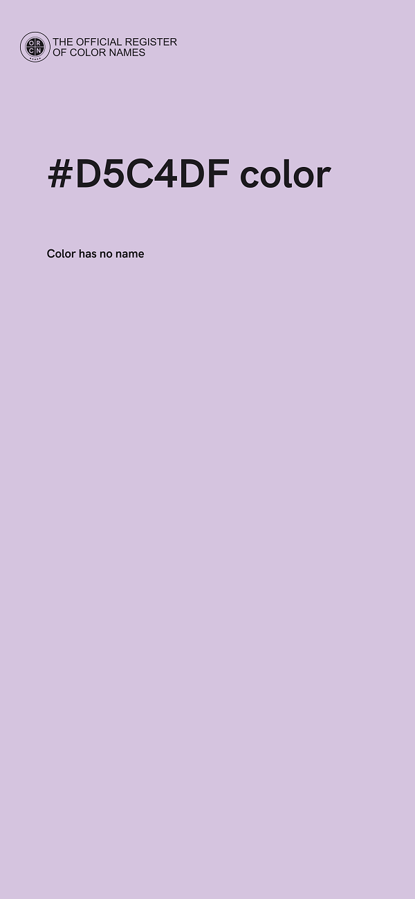 #D5C4DF color image