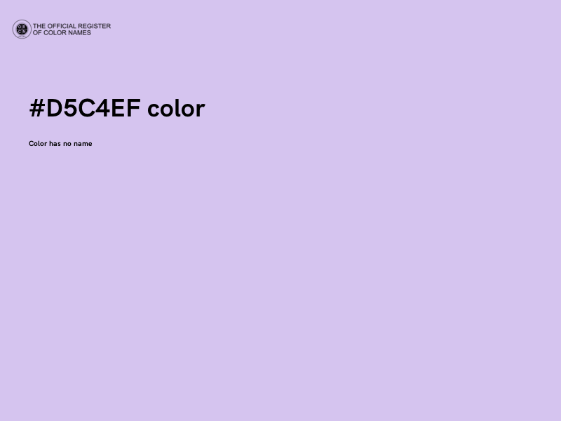 #D5C4EF color image