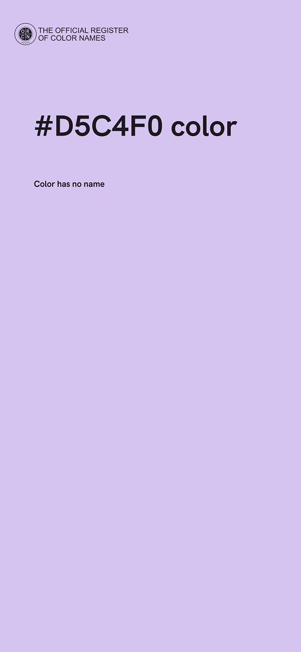 #D5C4F0 color image