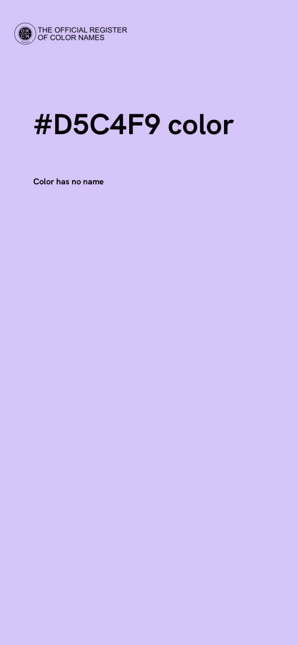 #D5C4F9 color image