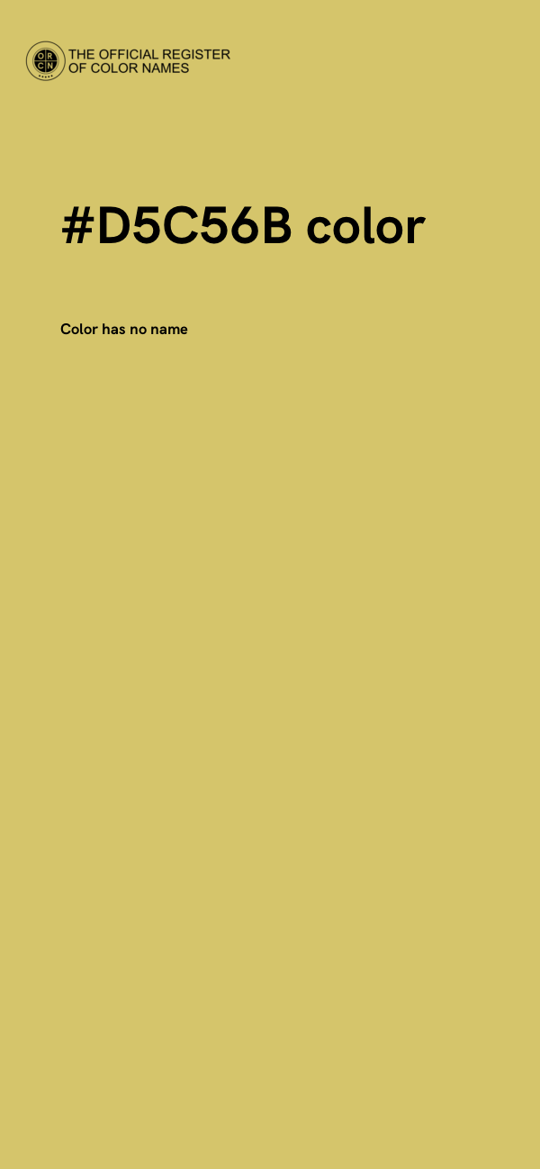 #D5C56B color image