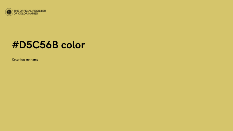 #D5C56B color image