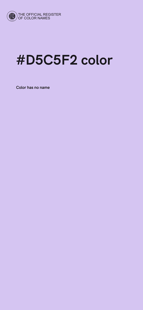 #D5C5F2 color image