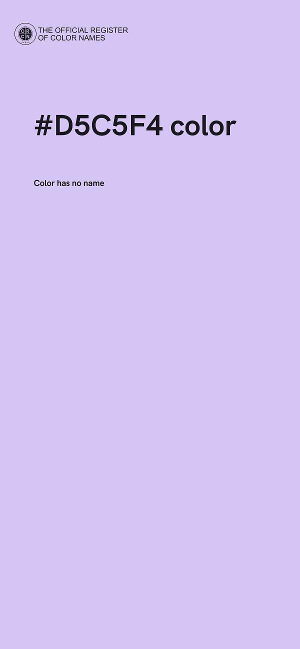#D5C5F4 color image