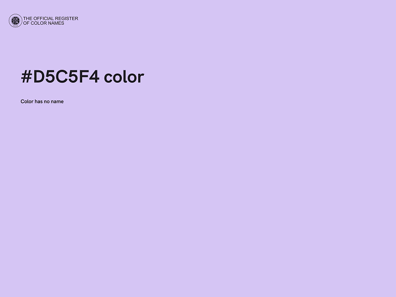 #D5C5F4 color image